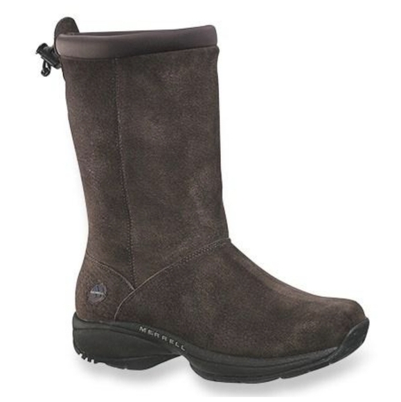 Merrell Primo Chill Massif tall chocolate Suede boots shoes sz 7 - Picture 1 of 12